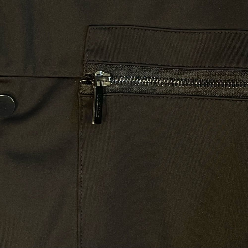 SOBK Straight Out Of Brooklyn Jacket Black Snap Up Zipper Pockets Lπ - Picture 3 of 7
